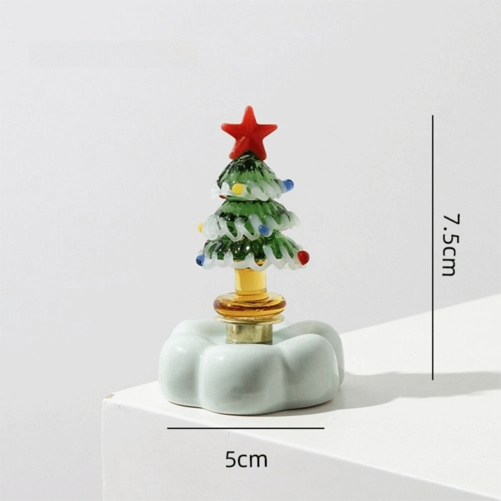 Figur Pohon Natal dari Kaca Pa - Star Tree Topper ulasan dan harga
