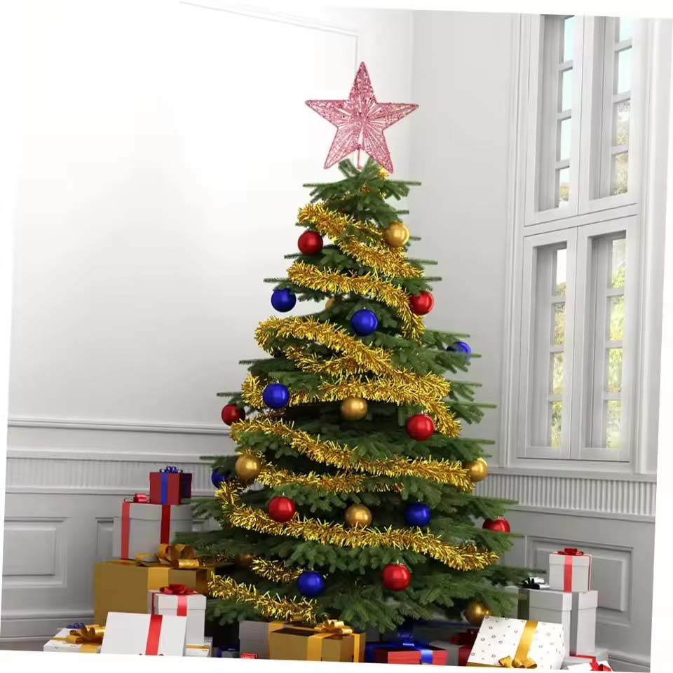 Hiasan Puncak Pohon Natal Bent - Star Tree Topper ulasan dan harga