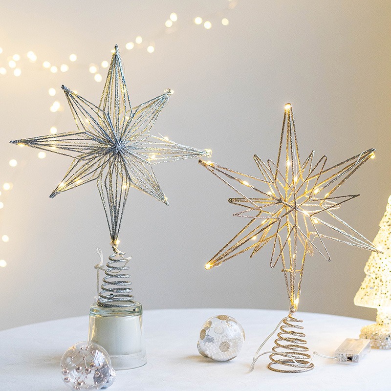 Hiasan Pohon Natal dari Besi,  - Star Tree Topper ulasan dan harga