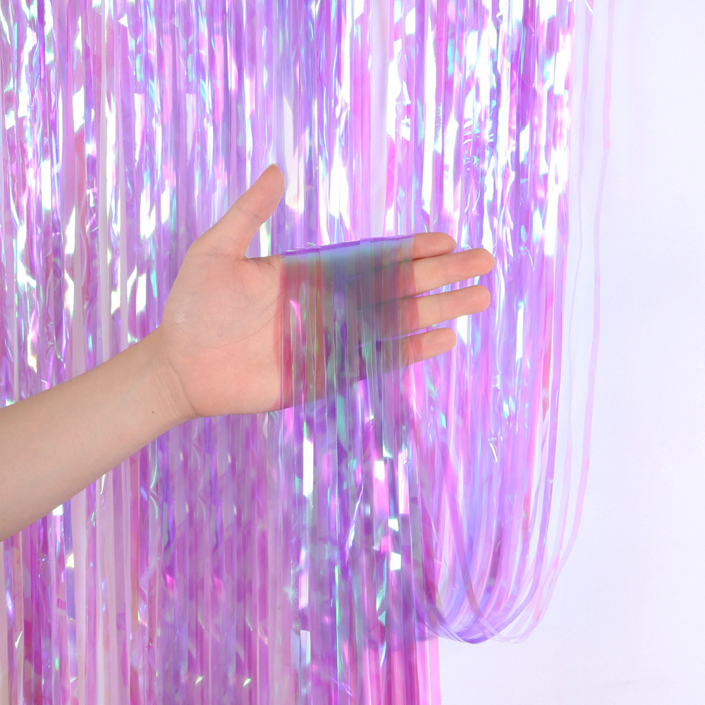 2M 3M Pesta Latar Belakang Tir - Tinsel Garland Decoration ulasan dan harga