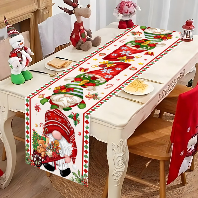 Taplak Meja Natal Bendera Meja - Christmas Table Runner ulasan dan harga