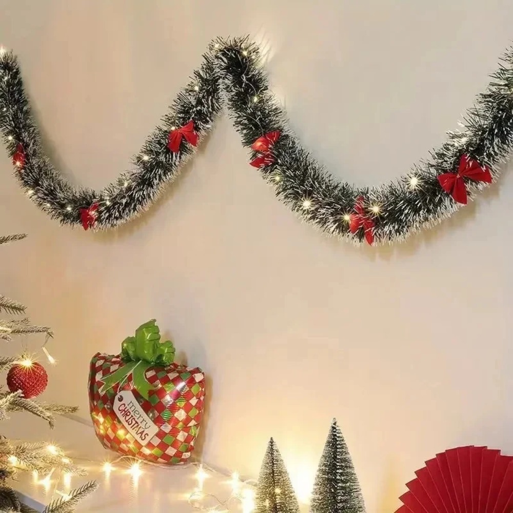 Garland Natal Tinsel Buatan de - Led Fairy String Lights ulasan dan harga