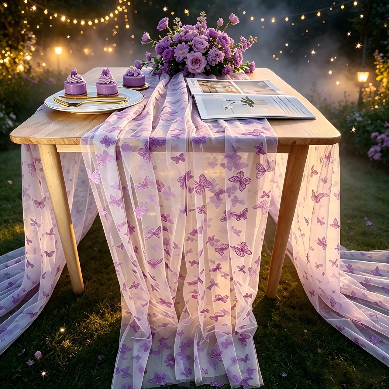 Taplak Meja Kupu-kupu Berbahan - Christmas Table Runner ulasan dan harga