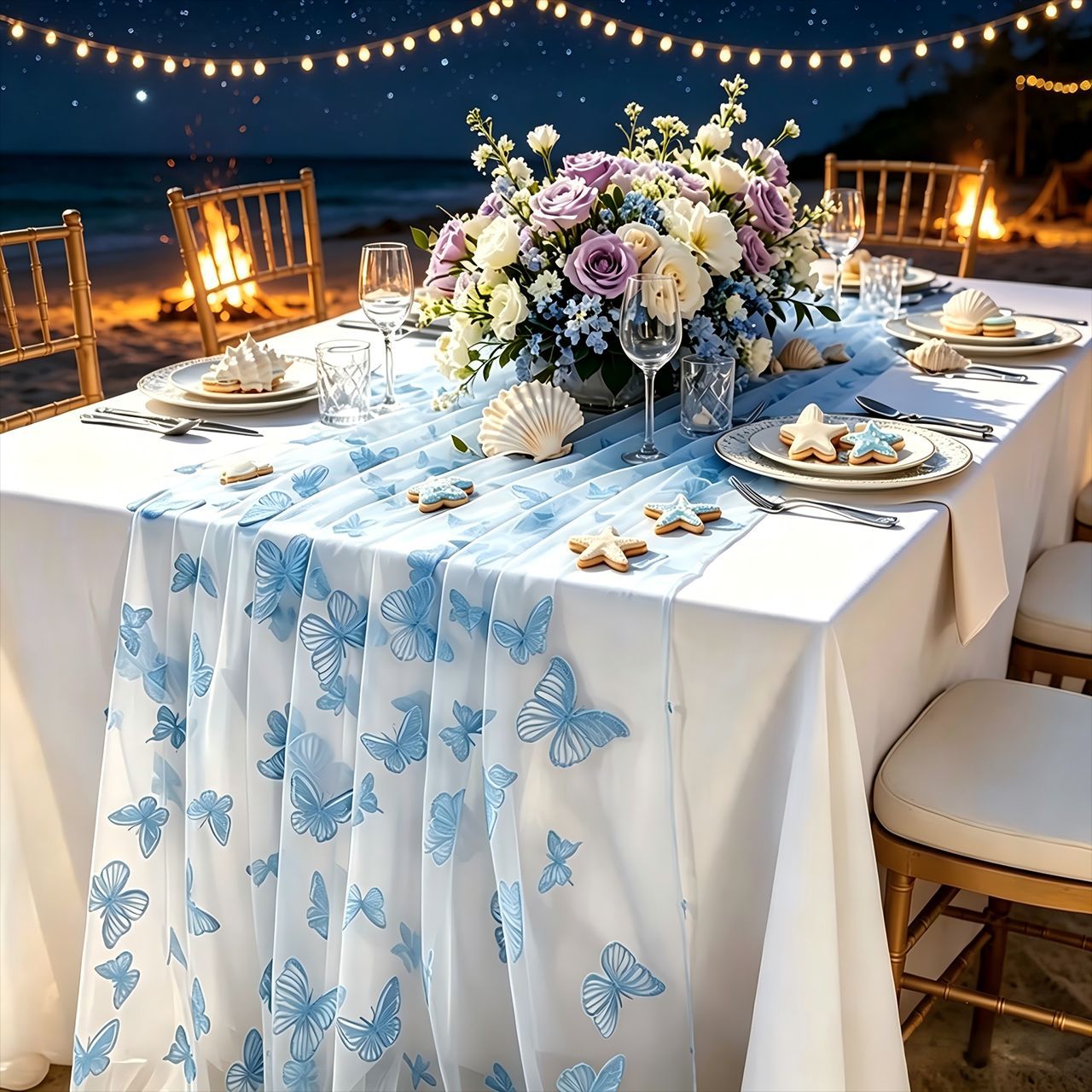 Taplak Meja Kupu-kupu Berbahan - Christmas Table Runner ulasan dan harga