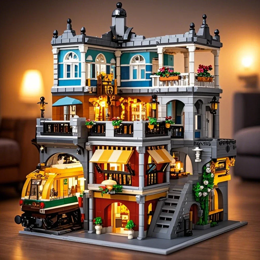 Set Blok Bangunan BurgerShop d - Lego Set City ulasan dan harga