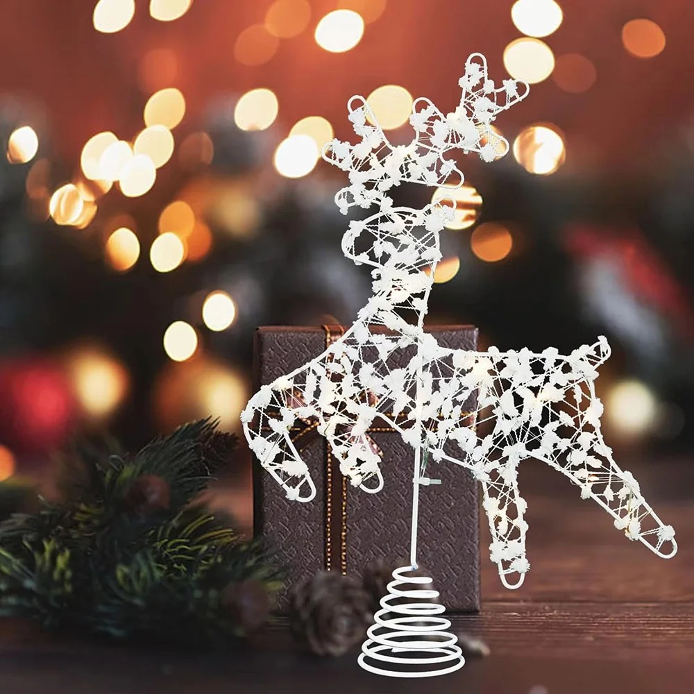Hiasan Puncak Pohon Natal Berb - Star Tree Topper ulasan dan harga