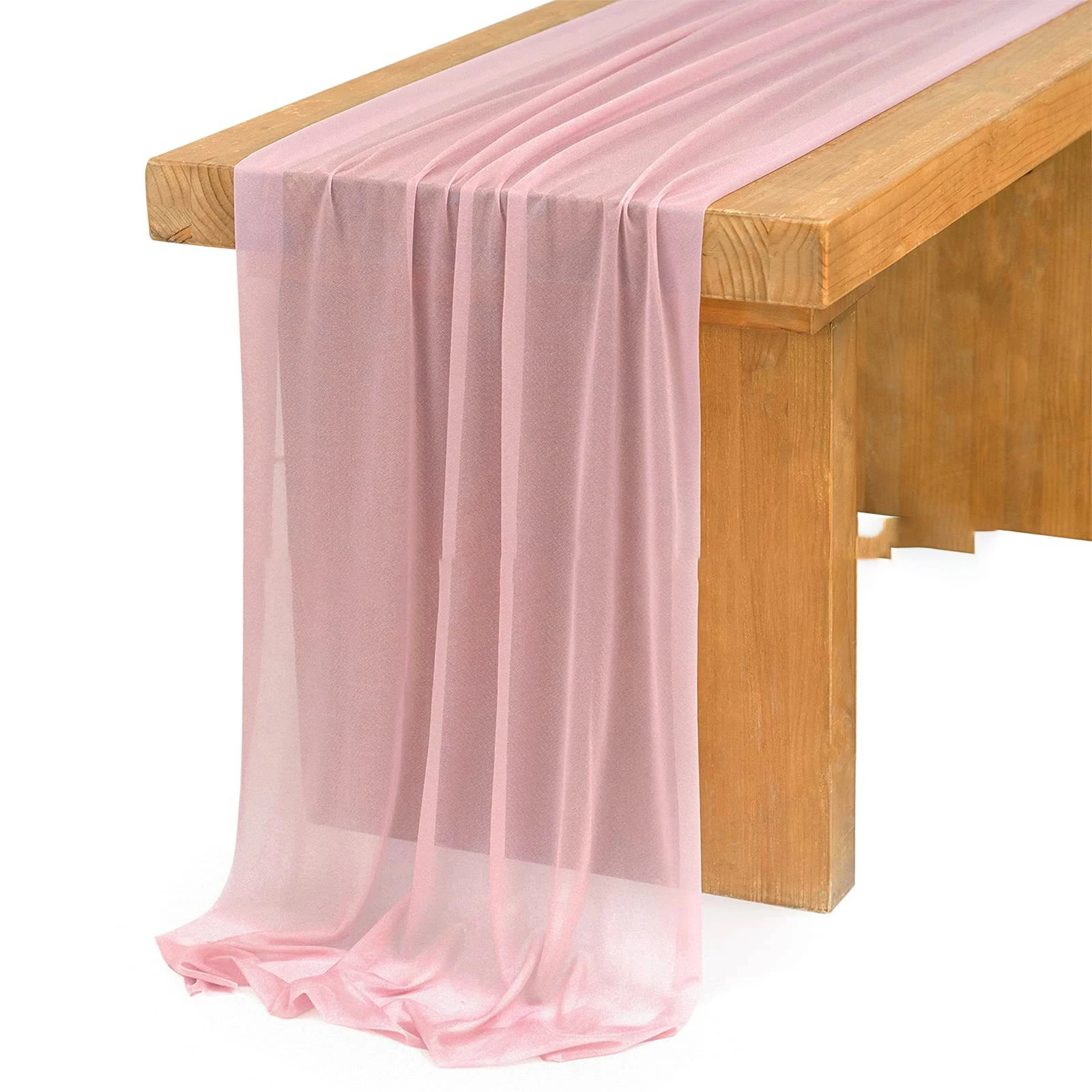 Taplak meja sifon putih Semi t - Christmas Table Runner ulasan dan harga