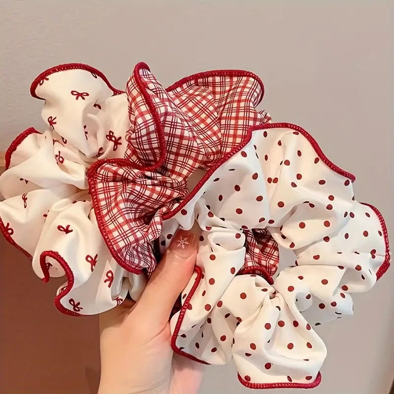 3 Buah Ikat Rambut Kotak-kotak - Christmas Throw Blanket ulasan dan harga