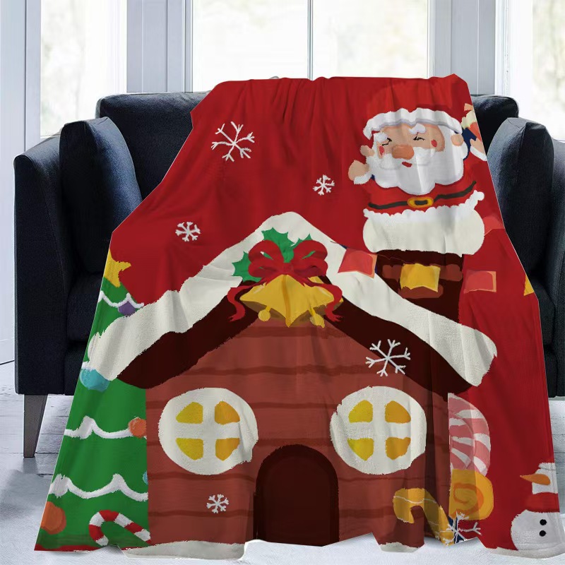 Selimut Tempat Tidur Motif Poh - Christmas Throw Blanket ulasan dan harga
